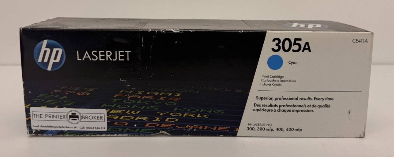 HP LaserJet M375 M351 M475 M451 Series 305A Cyan Toner Cartridge CE411A