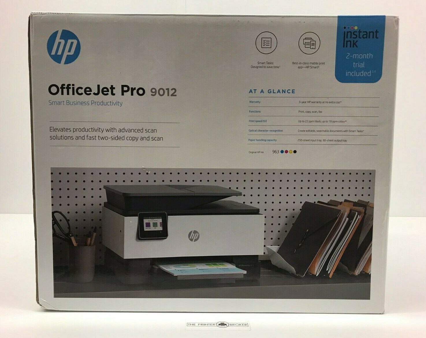 HP Officejet Pro 9012 A4 Colour Multifunction Inkjet Printer 1KR50B