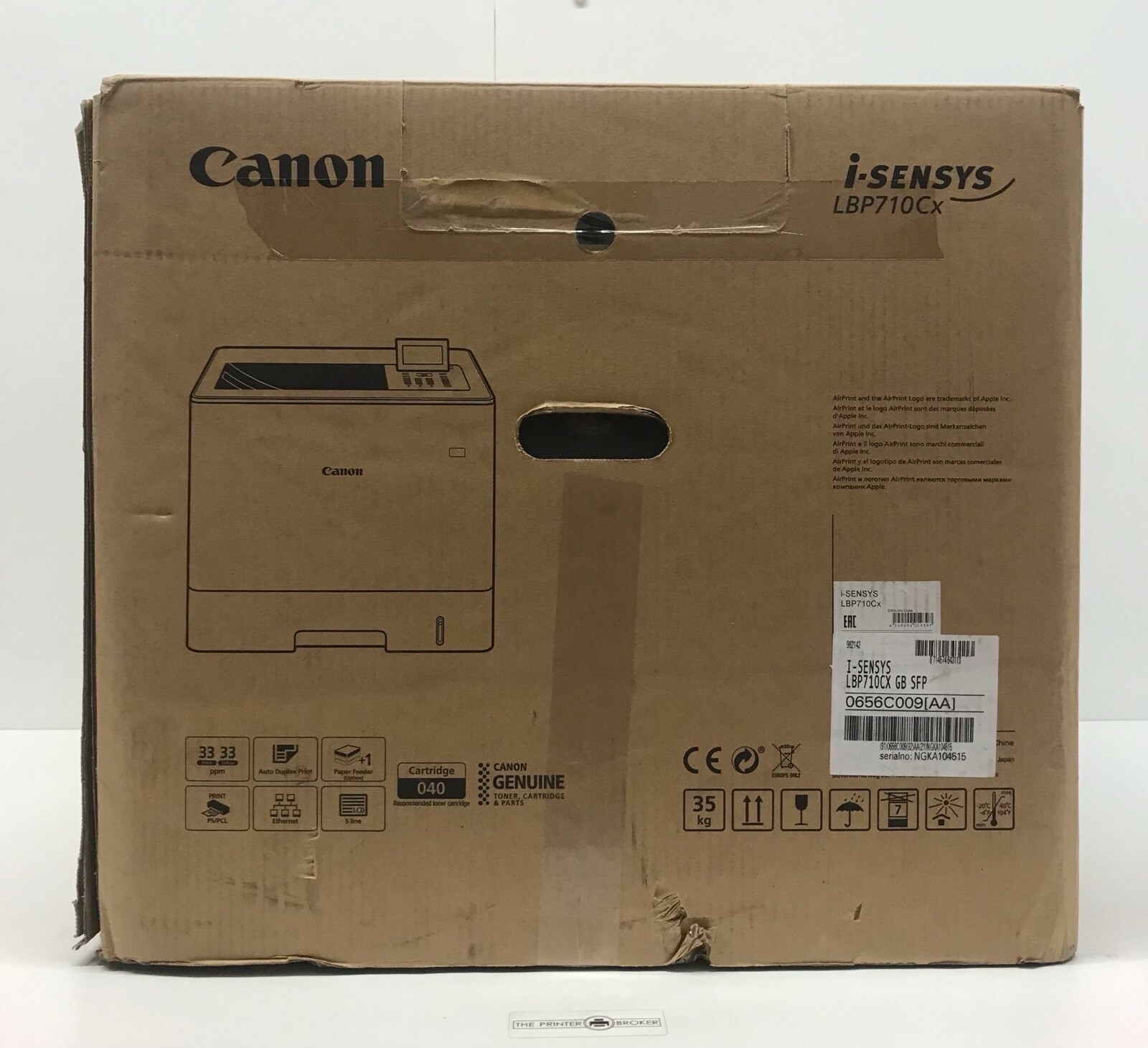 Impresora láser a color Canon i-SENSYS LBP710Cx A4 0656C006AA