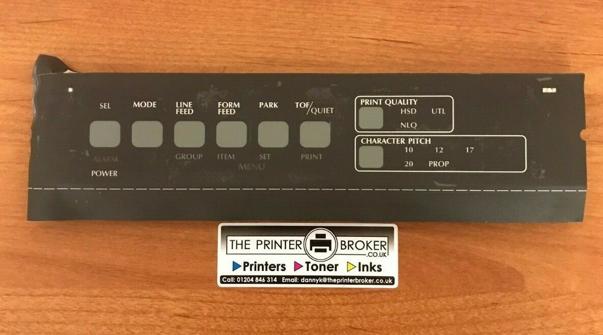 Oki Microline ML320 ML321 Elite Operator Panel 53490101 3PP4025-3114