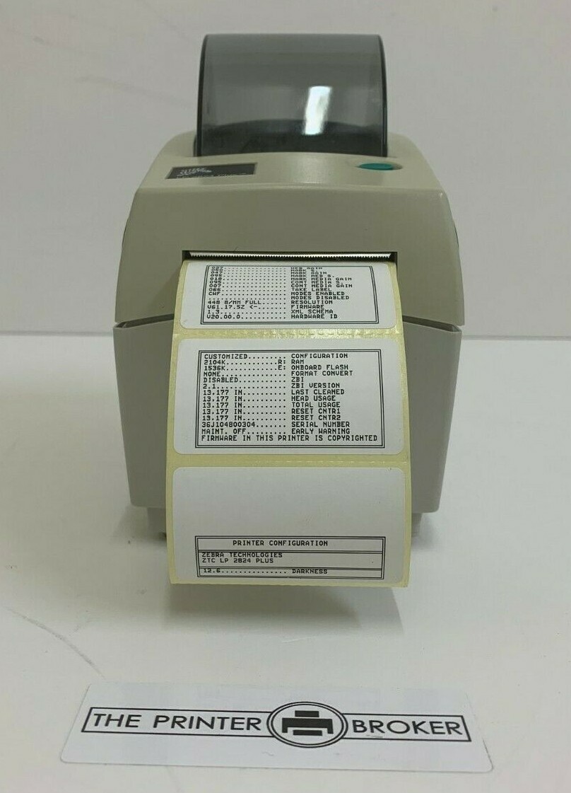 Zebra LP2824 Plus Thermal Transfer Label Printer 282P-201522-040