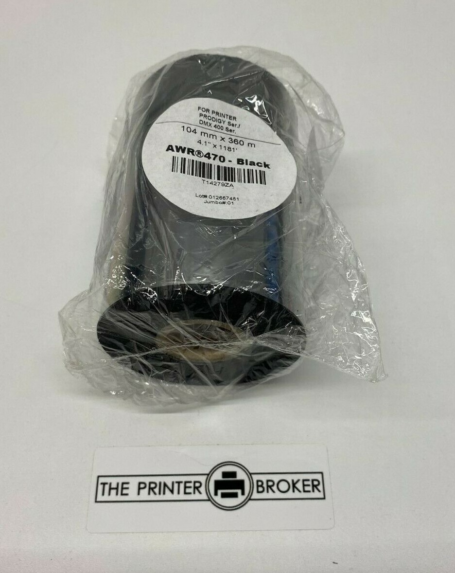 Armor AWR 470 Black Thermal Wax Ribbon 104mm x 360m / DMX 400 T14279ZA