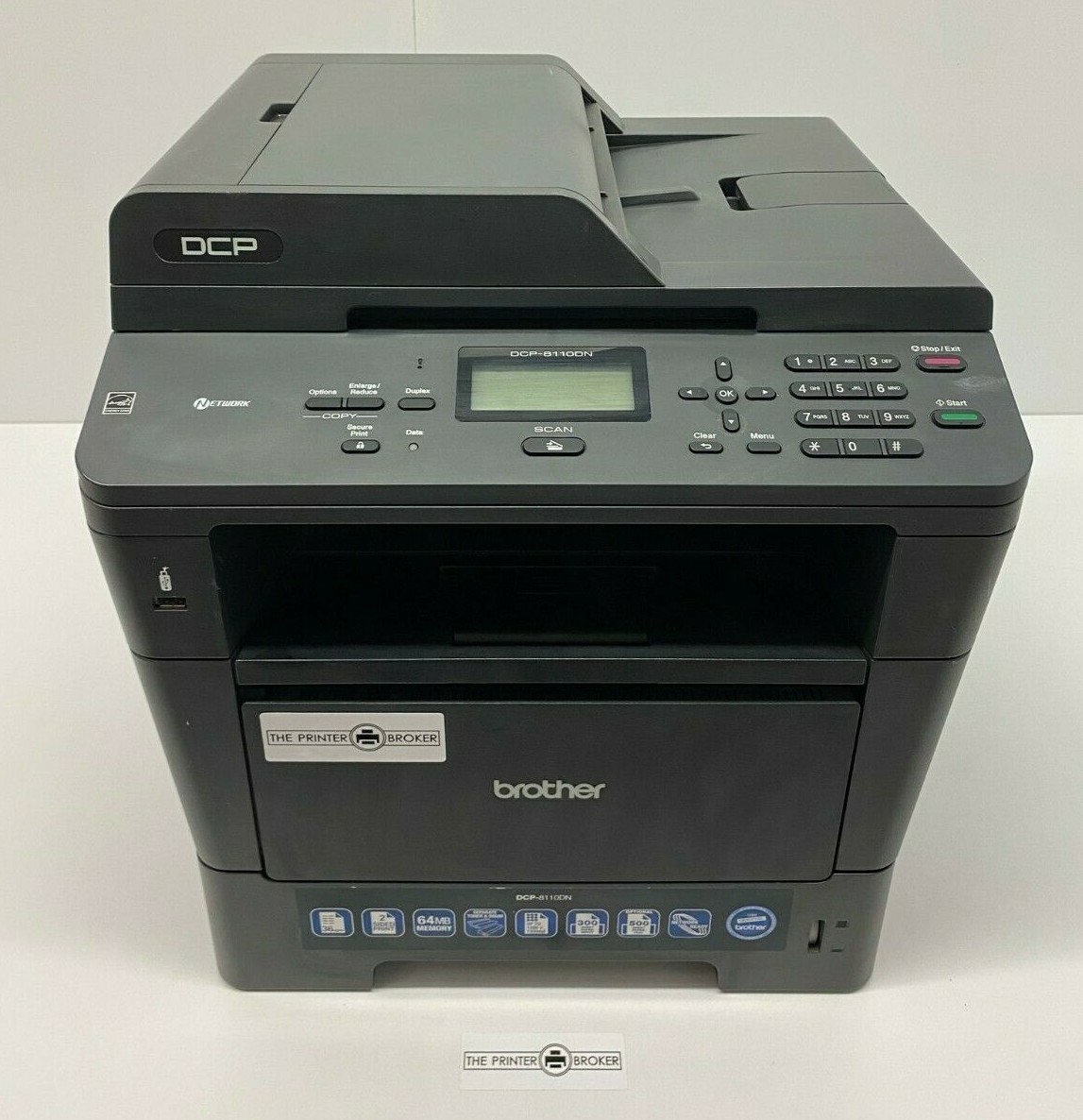 Brother DCP-8110DN A4 Mono Multifunction Laser Printer DCP8110DNZU1