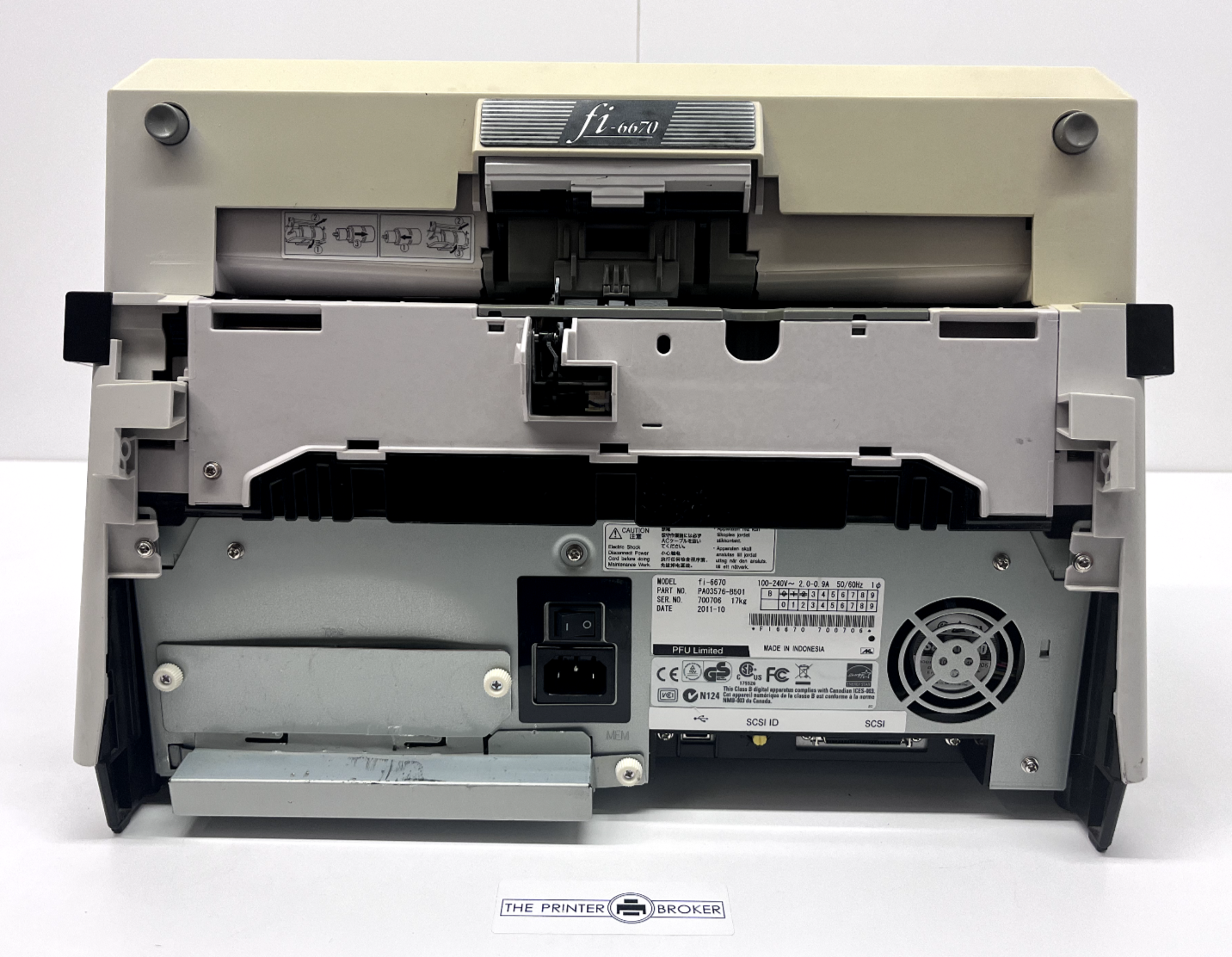 Fujitsu fi-6670 A3 Duplex ADF Color Scanner PA03576-B501