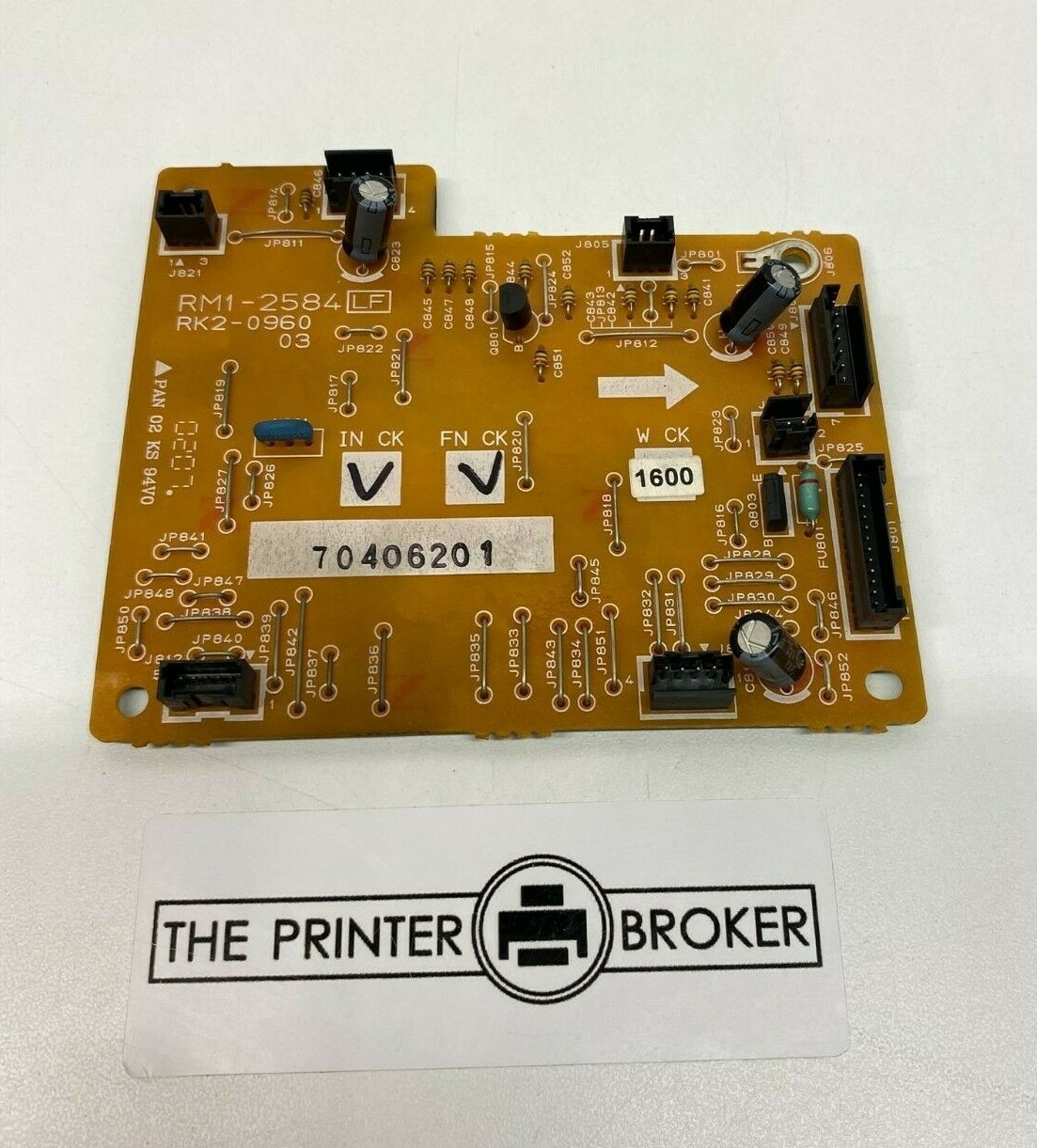 HP LaserJet CP3505 Series Duplex Control PCB RM1-2584