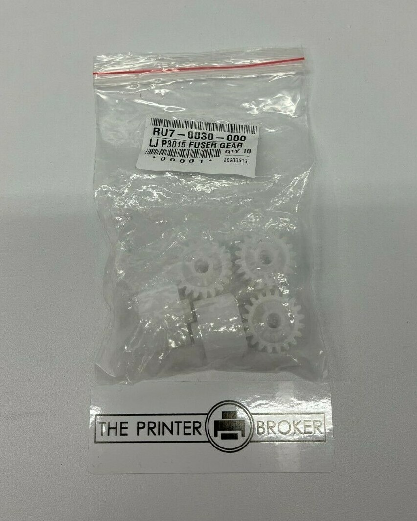 HP LaserJet P3015 Series Fuser Idler Gear 20T Pack of 5 RU7-0030-000 RU7-0030