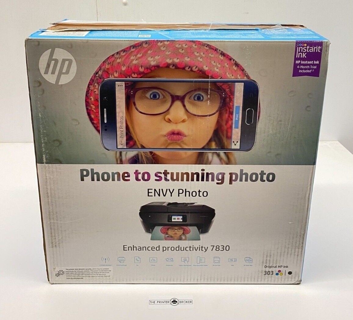 Impresora multifunción de inyección de tinta color A4 HP Envy Photo 7830 Y0G50B