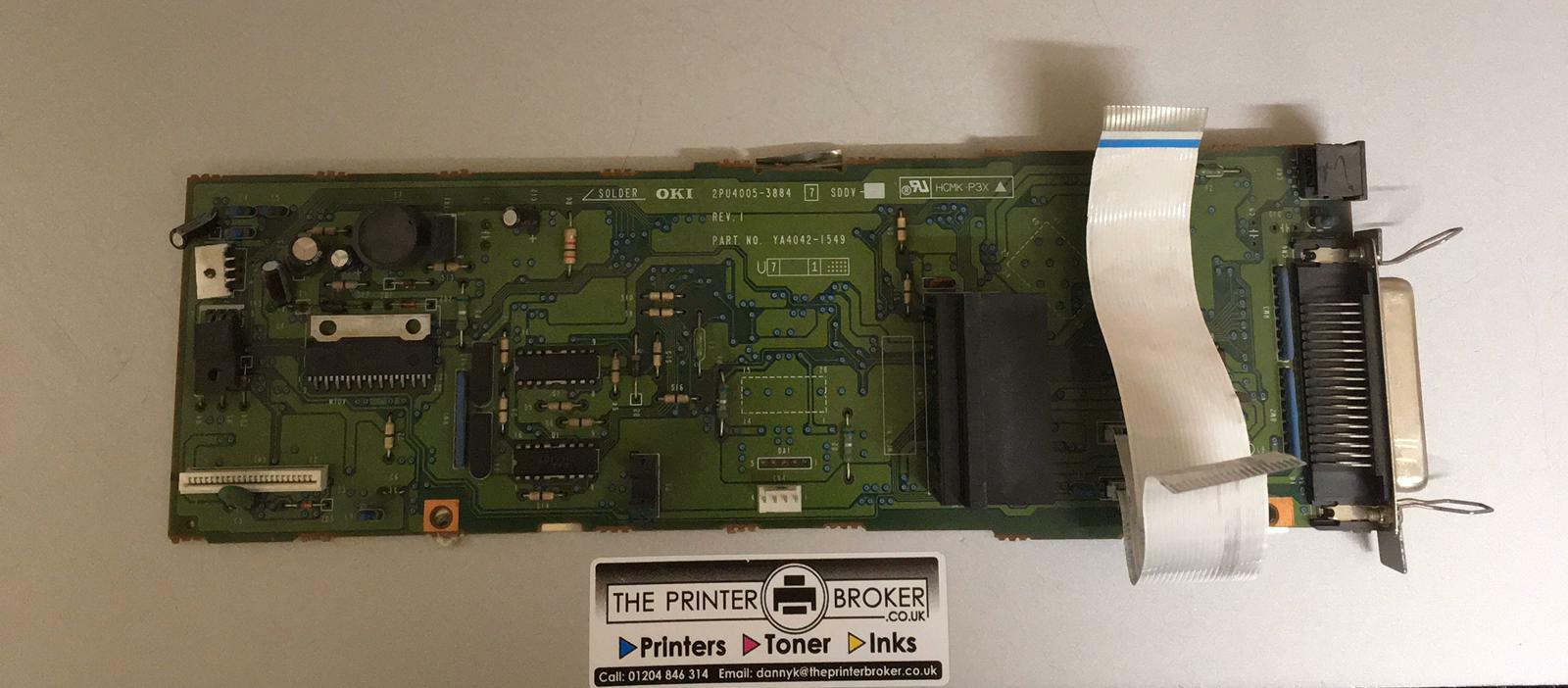 OKI Microline ML320 turbo Parallel Logic Board YA4042-1549