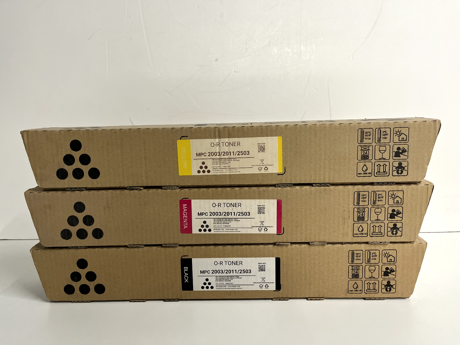 RICOH MPC 2003 2011 2503 Cartuchos De Toner Remanufacturado 841925 841927 841926