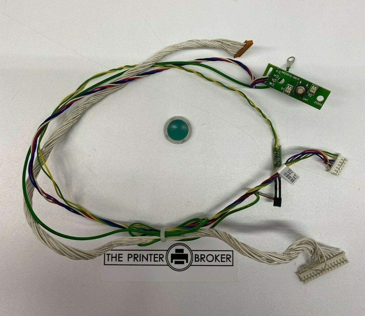 Zebra GC420d PCB and Control Button 402491G-001A 300781-101