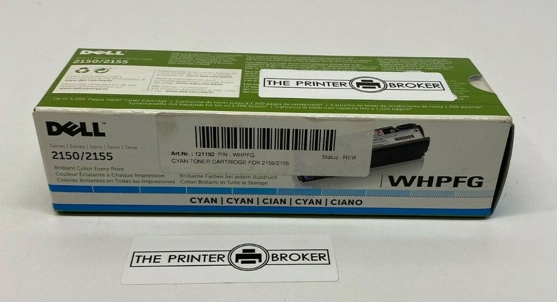 Dell Cyan Toner Cartridge for 2150 2155 Printers WHPFG 59311034