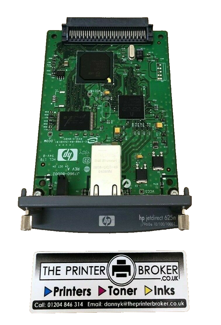 HP JetDirect 625N Internal Ethernet Print Server J7960-60002 J7960A