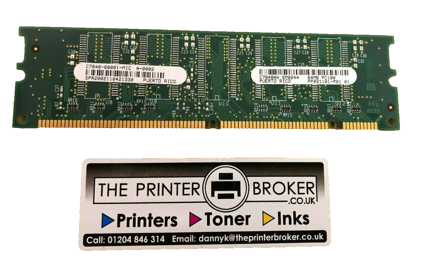 HP LaserJet 4550 4600 64MB SD-RAM Memory Module C7848-60001 C7848AX