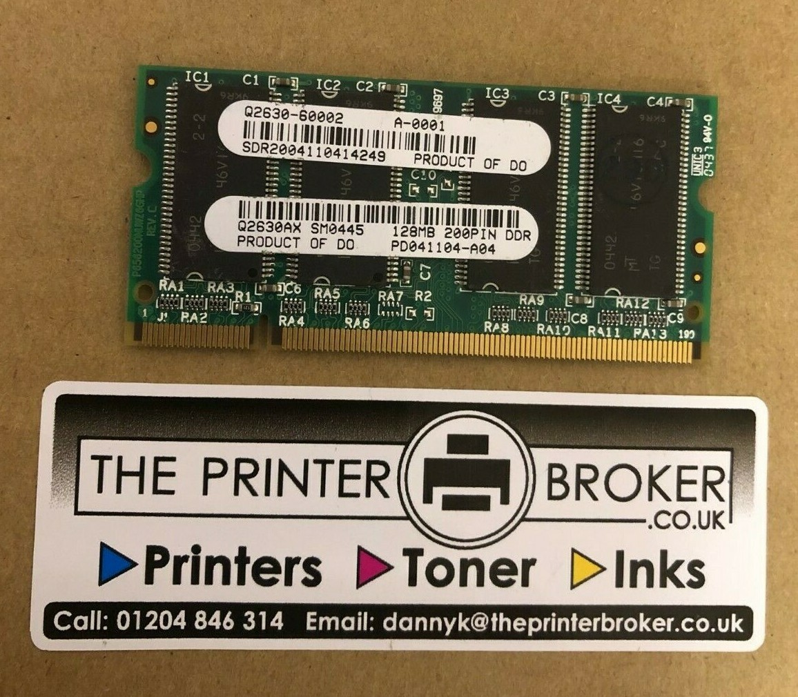 HP LaserJet 4650 5550 Series 128MB 200 Pin DDR DIMM Memory Q2630-60002 Q2630A