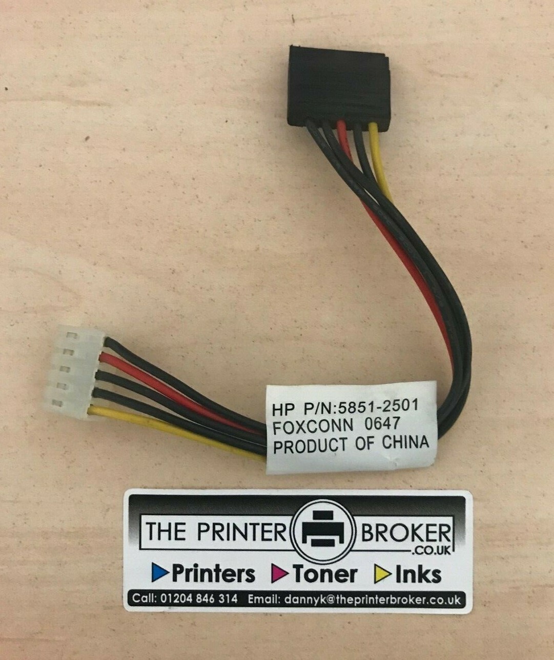 HP-LaserJet-CM6030-CM6040-CM6049-M5039-Hard-Drive-SATA-Cable-5851-2501-206197257338 HP LaserJet CM6030 CM6040 CM6049 M5039 Hard Drive SATA Cable 5851-2501 - Image 1