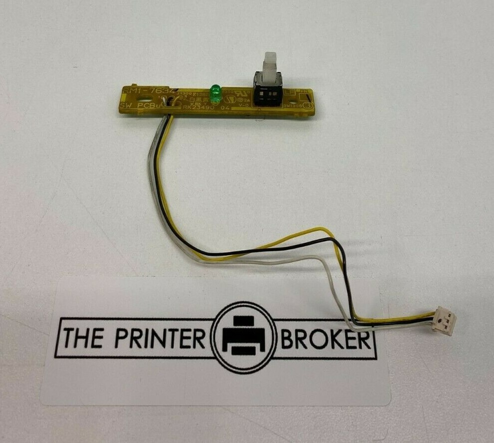 HP LaserJet MFP M1536dnf Power Switch Assembly RM1-7634 RK2-3490