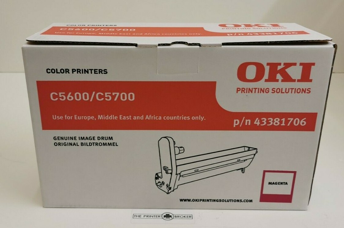 OKI C5600 C5700 Series Magenta Imaging Drum Unit 43381706