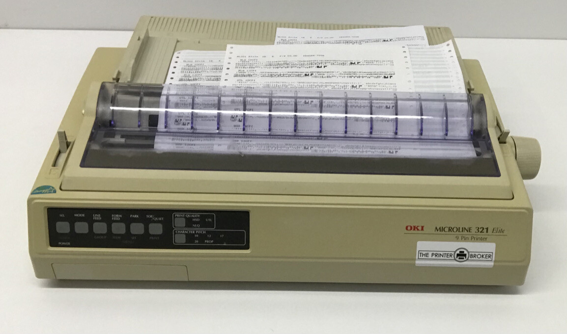 OKI Microline ML 321 Elite Wide Carriage Dot Matrix Printer 00034703