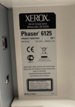 Xerox Phaser 6125N A4 Colour Laser Printer 6125V_N - Image 7