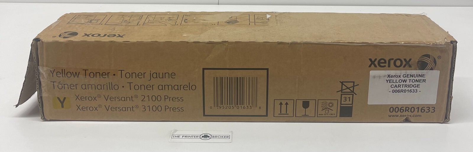 Xerox Yellow Toner Cartridge for Versant 2100/3100 Press 006R01633