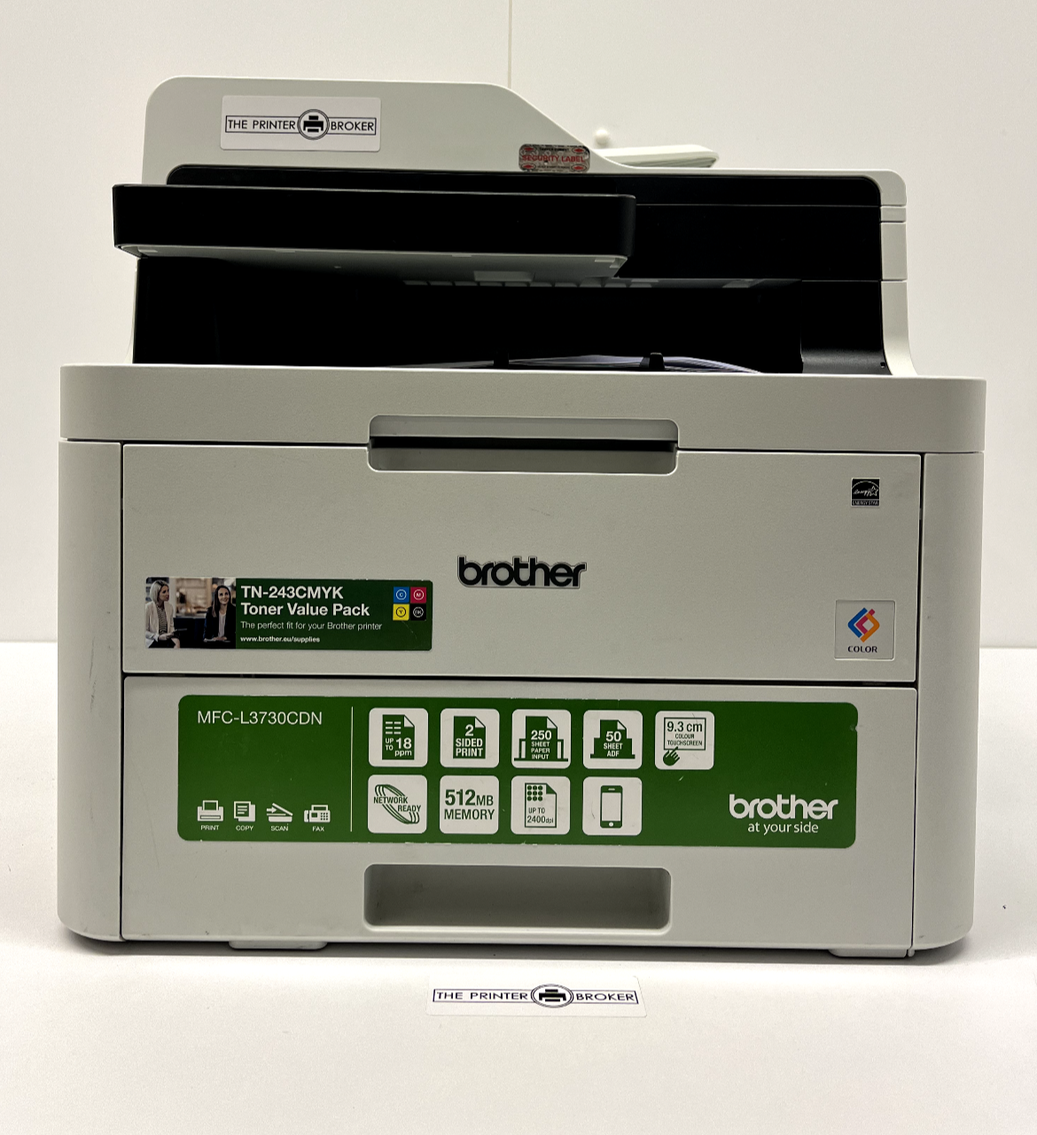 Brother MFC-L3730CDN A4 Colour Multifunction LED Laser Printer MFCL3730CDNZU1