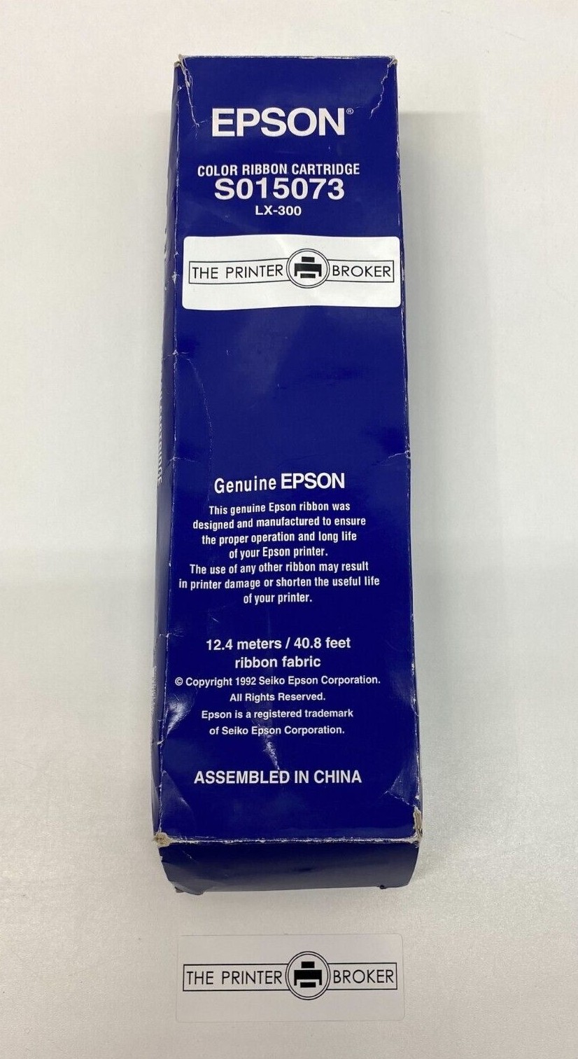 Epson LX 300 LX 300+ Black Ribbon Cartridge S015073