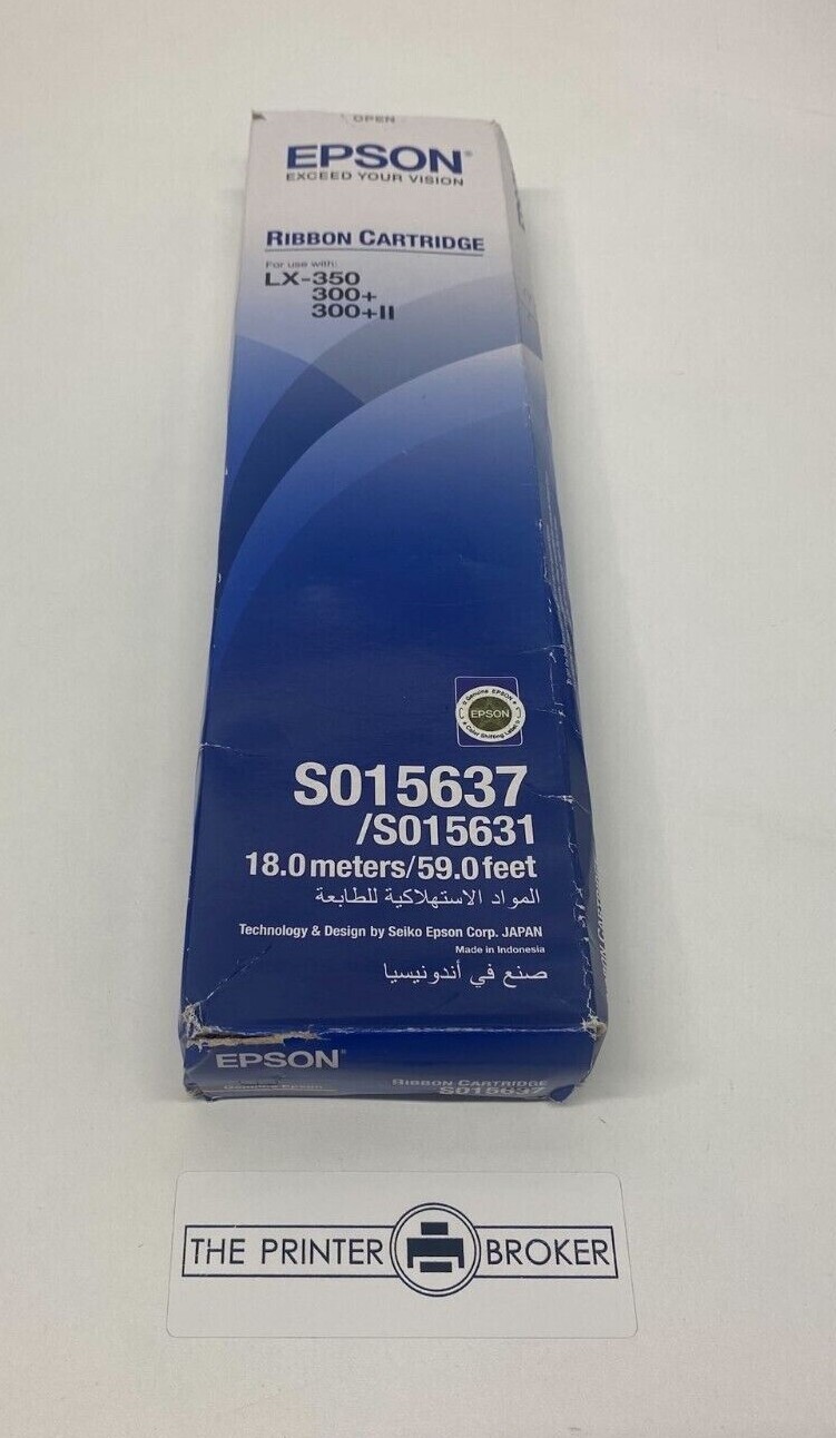 Epson LX 350 LX 300+ LX 300+II Black Ribbon Cart S015637 S015631