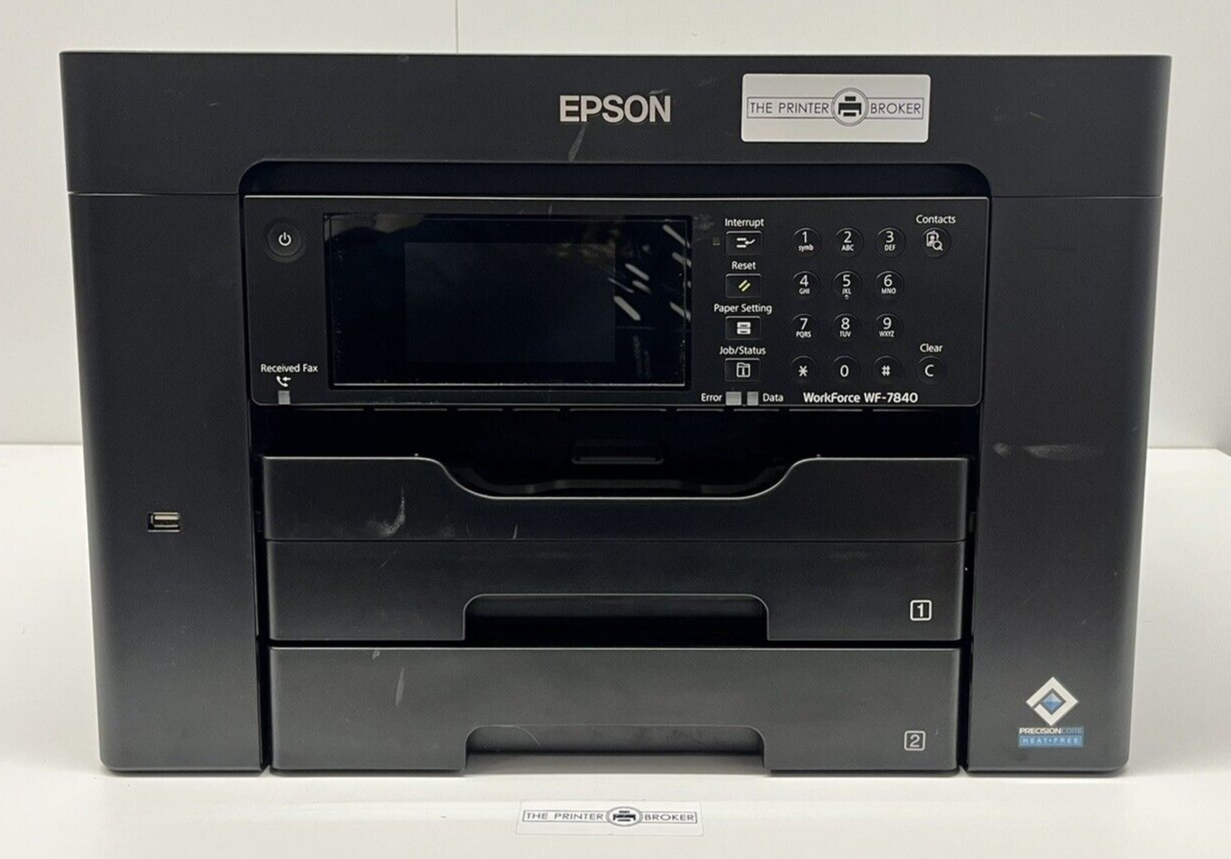 Epson WorkForce WF-7840DTWF A3+ Colour Multifunction Inkjet Printer C11CH67401