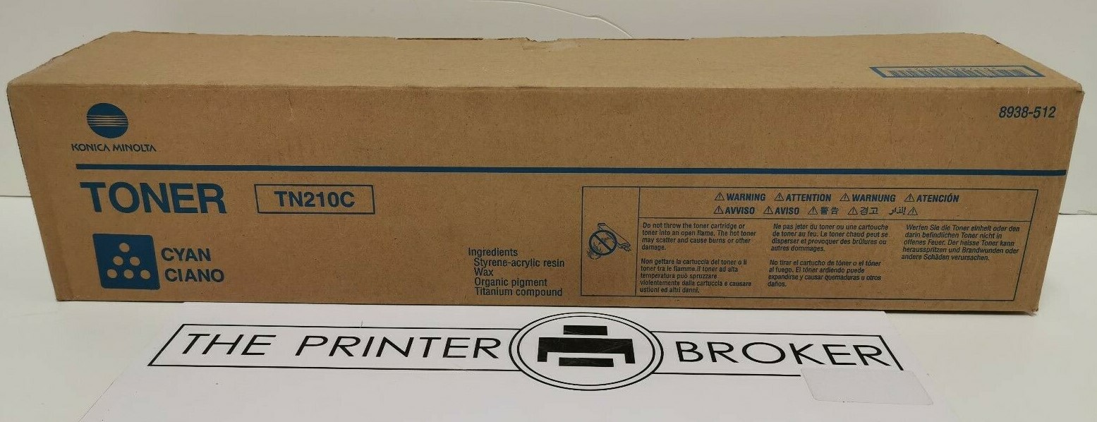 Genuine Cyan Konica Minolta TN210C Toner Cartridge 8938512