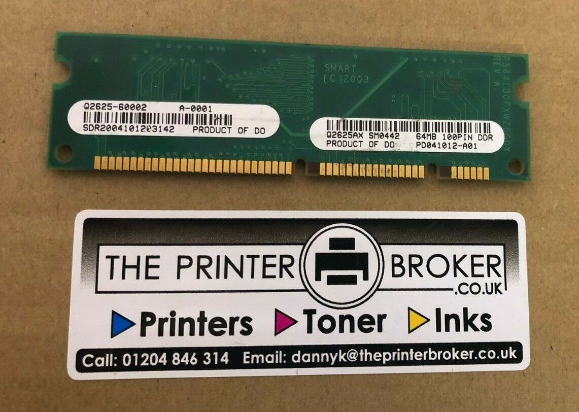 HP LaserJet 4250 5200 9050 Series 64MB 100 Pin DDR Memory  Q2625-60002 Q2625AX