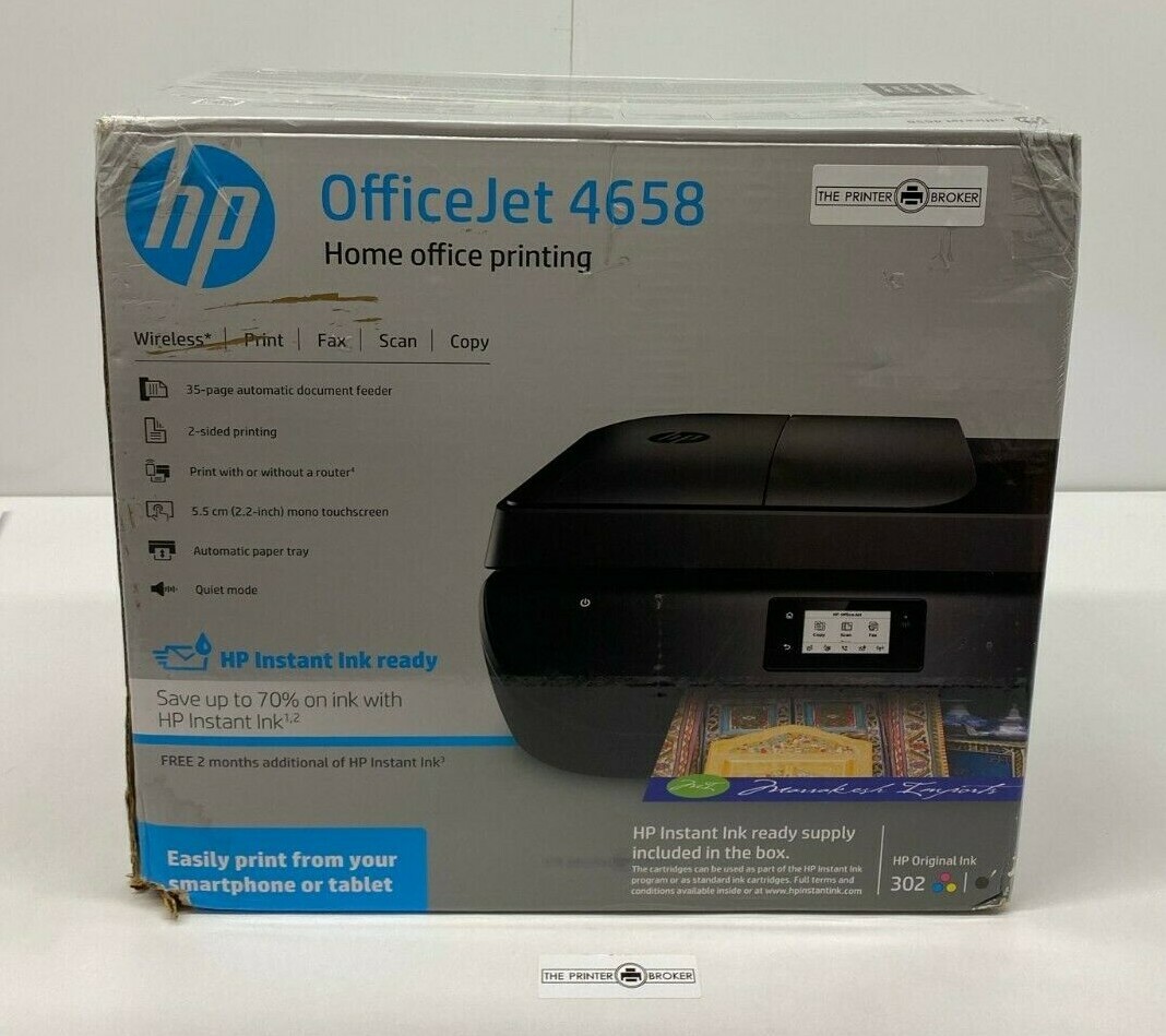 HP OfficeJet 4658 A4 Colour Inkjet Multifunction Printer V6D30B