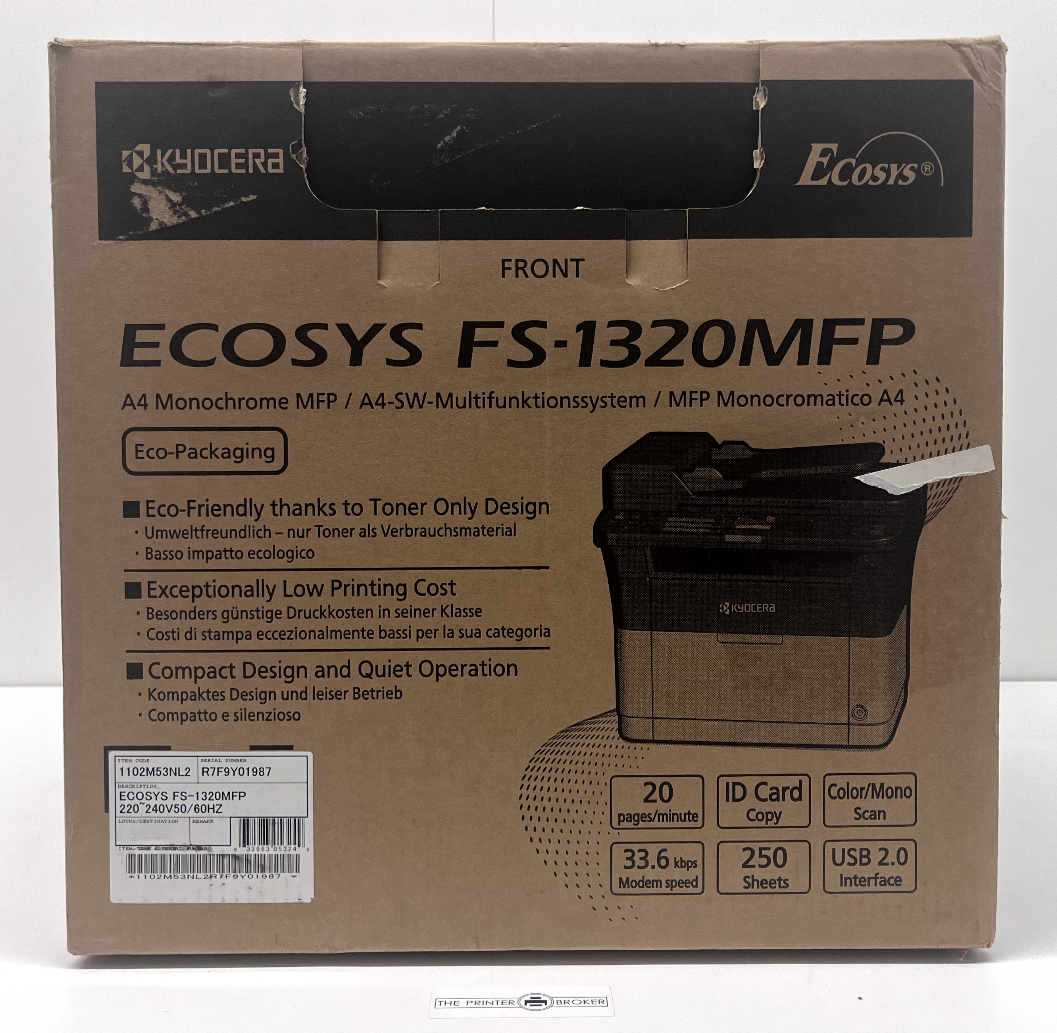 Impresora láser multifunción monocromá A4 Kyocera ECOSYS FS-1320MFP 1102M53NL2
