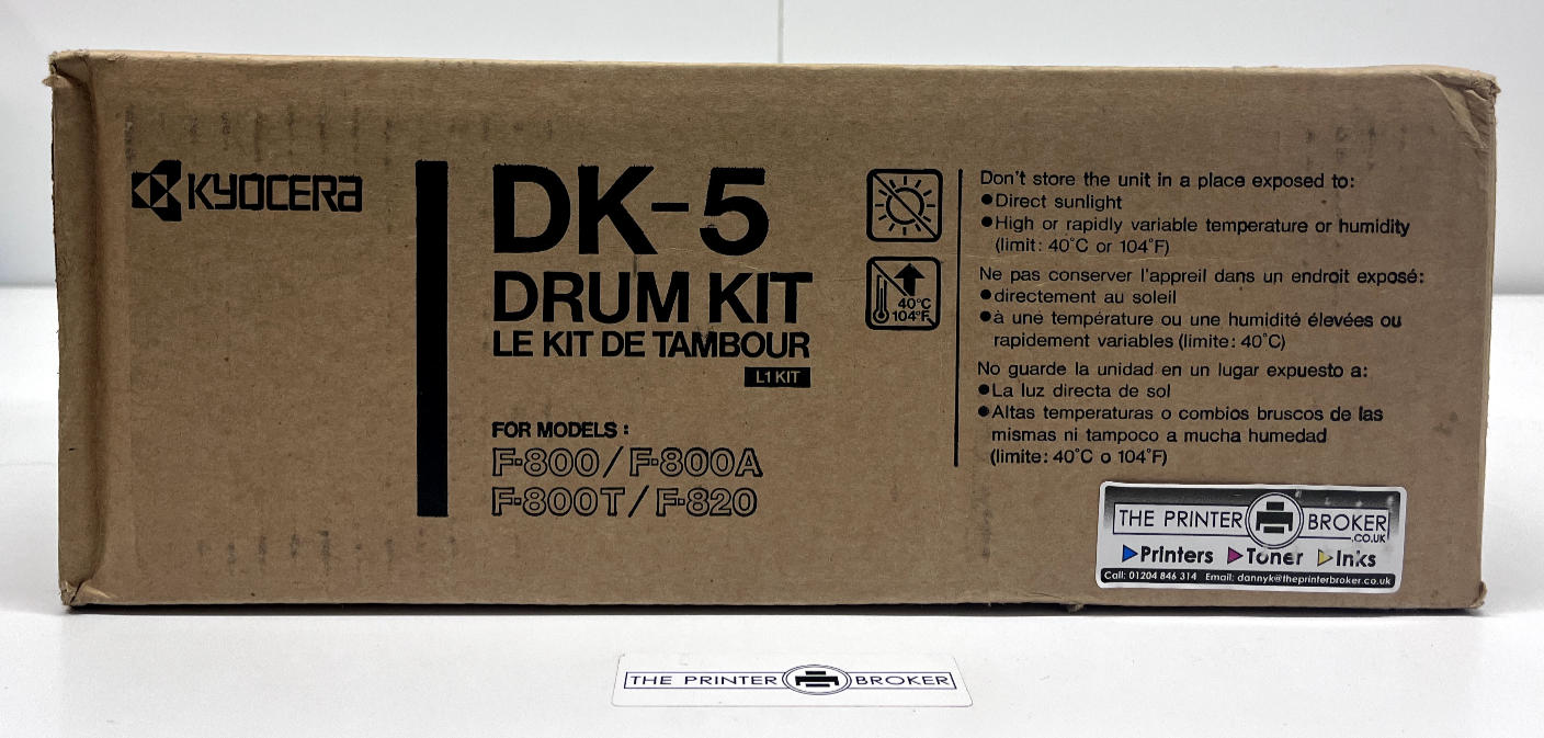 Kyocera MITA F-800 Series F-820 DK-5 Black Drum Kit 5PLPZK7APKE