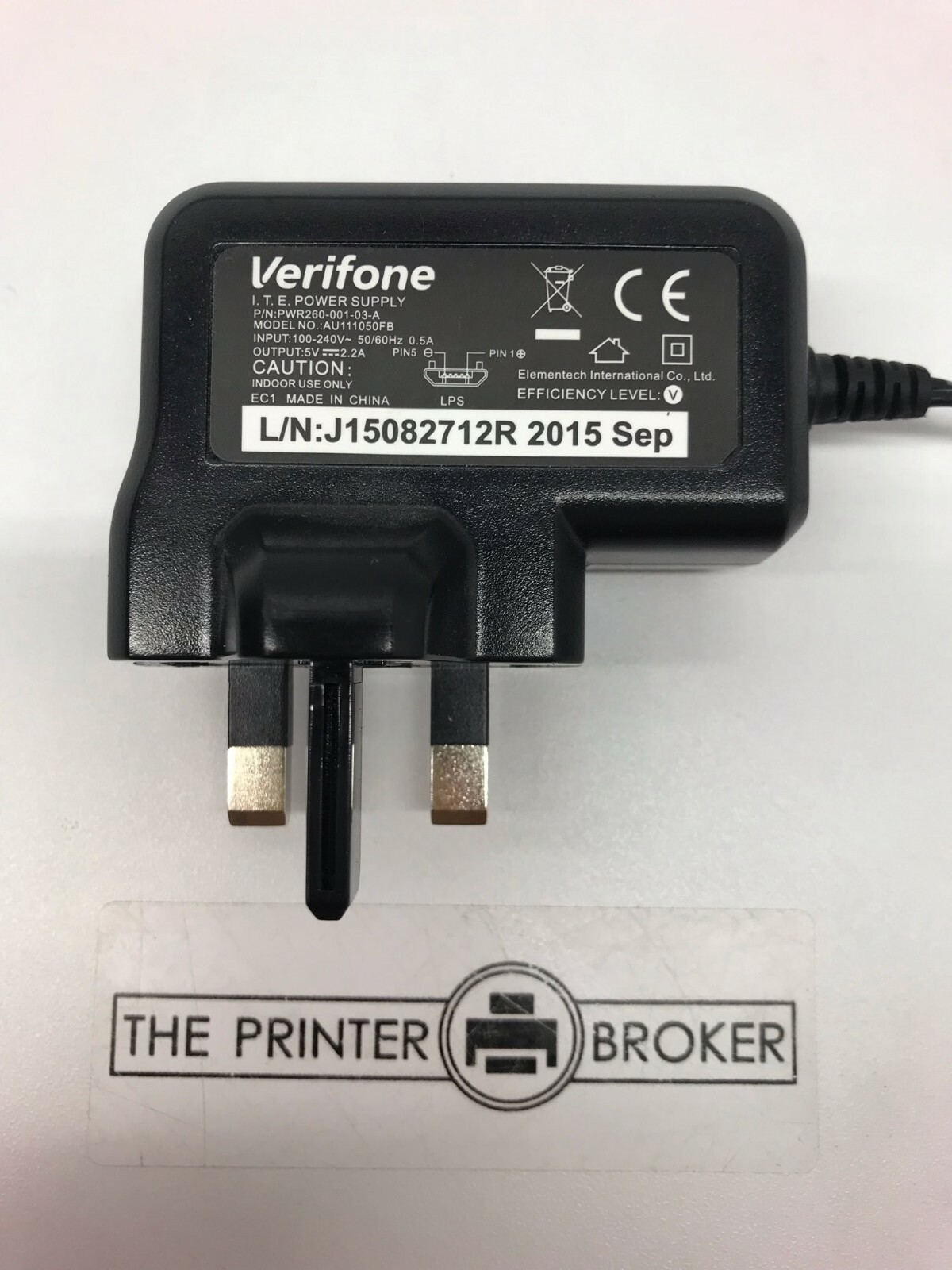 Verifone VX690 Power Supply AU111050FB PWR-260-001-03-A